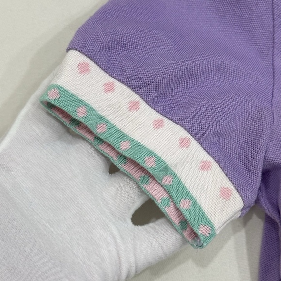 ESCADA Purple Collared Short Sleeve Women's Polo SIZE 36 IT - Picture 6 of 16